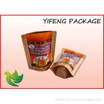 Bottom Gusset Spice Plastic Stand Up Pouches Custom Printed